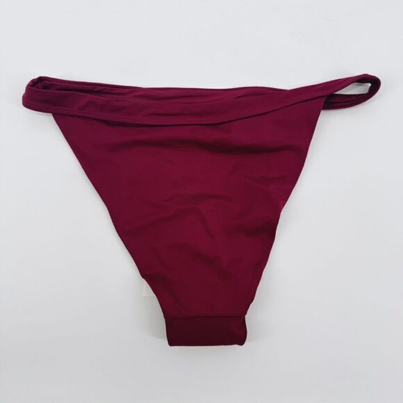 Andie Swim The Caicos Bikini Bottom Plum Eco Nylon Size M NWT - Picture 4 of 7